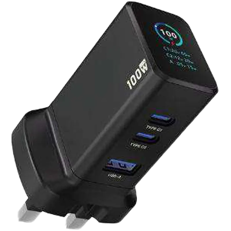 Powerology Ganex 67w Wall Charger C+C+A With Tfd Display 1 Mascom International.webp